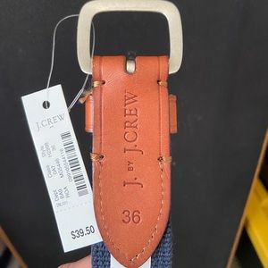 J Crew NWT red belt w/oars sz 36